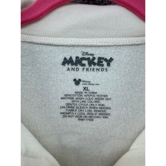 Mickey And Friends Disney Cream Shacket Soft Fleece Graphic Jacket Size XL - Picture 5 of 7